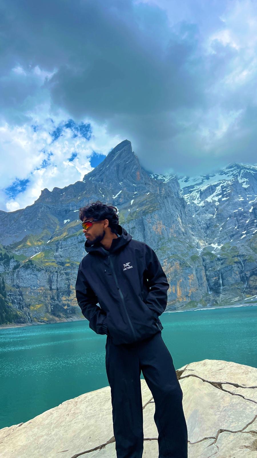 Ragul at Oeschinensee in Switzerland